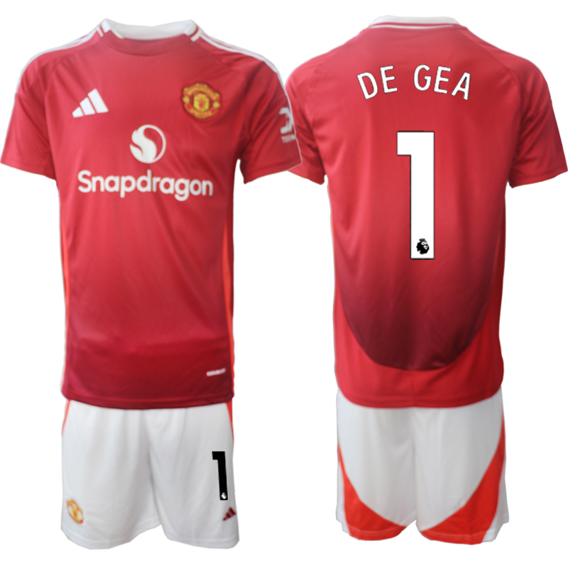 Men 2024-2025 Club Manchester United home Red 1 Soccer Jersey